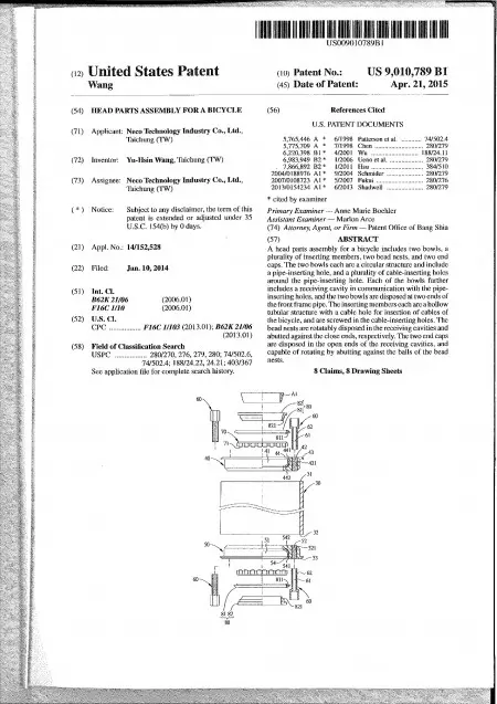USA Patent No. US9010789B1-P2
